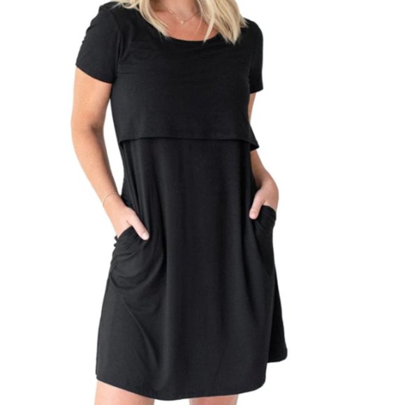 Kindred Bravely Dresses & Skirts - Eleanora Bamboo Maternity & Nursing Lounge Dress Size Medium